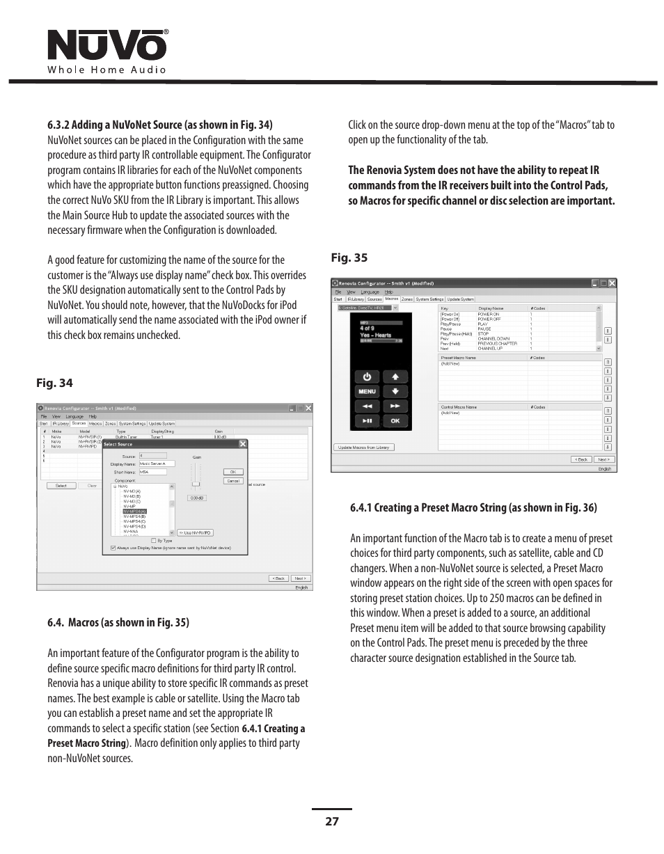 Nuvo Stereo System User Manual | Page 35 / 64