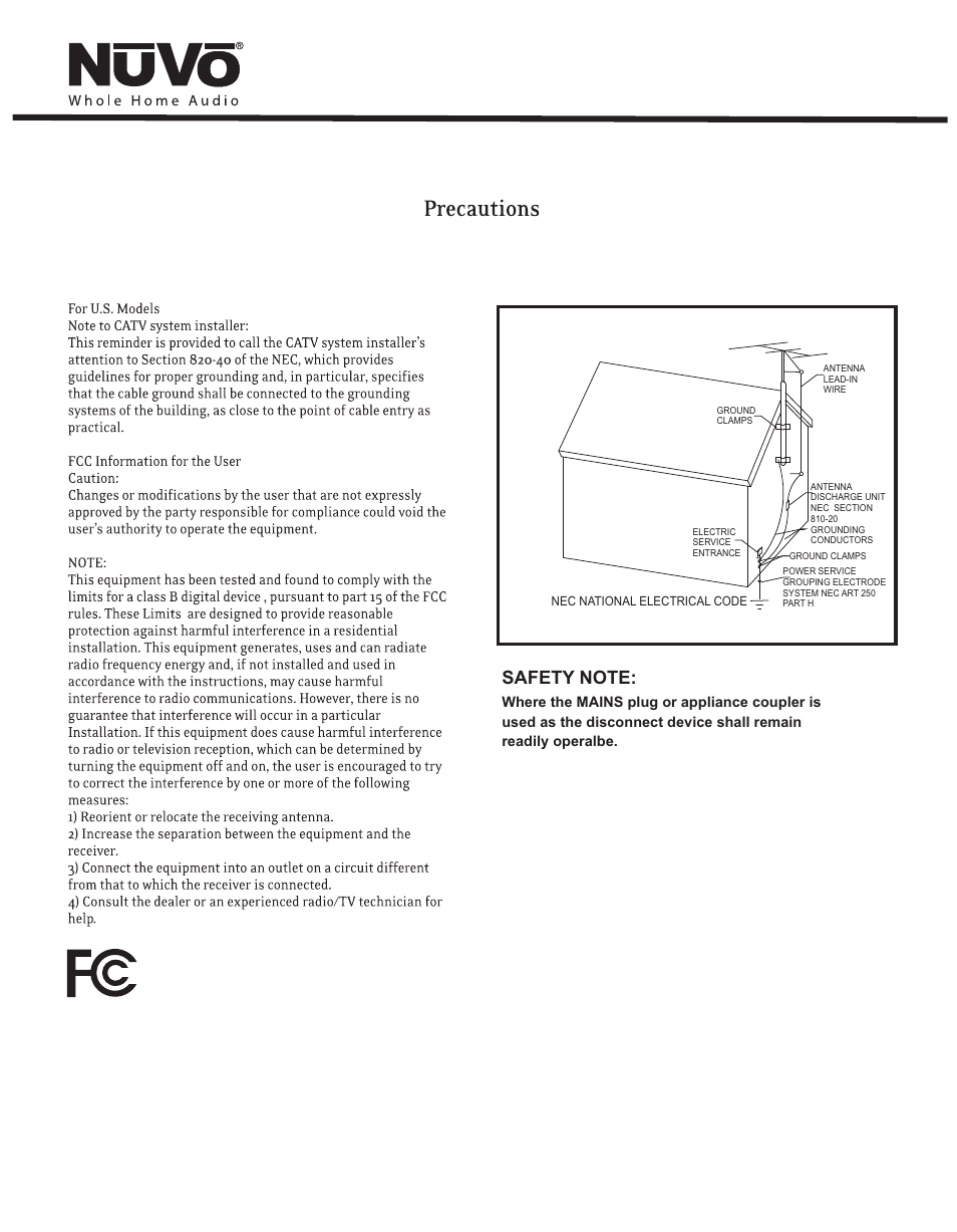 Nuvo Stereo System User Manual | Page 4 / 64