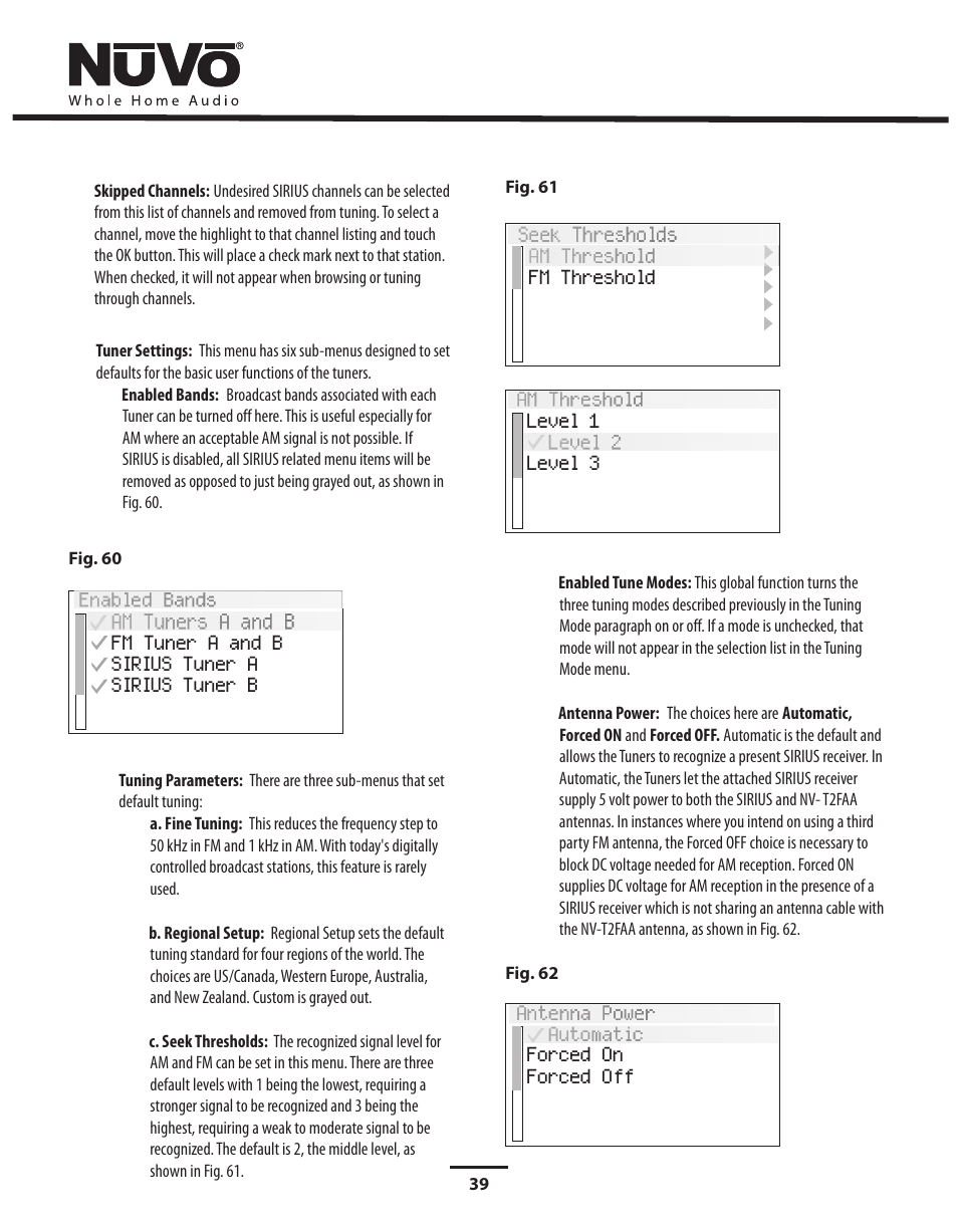 Nuvo Stereo System User Manual | Page 47 / 64