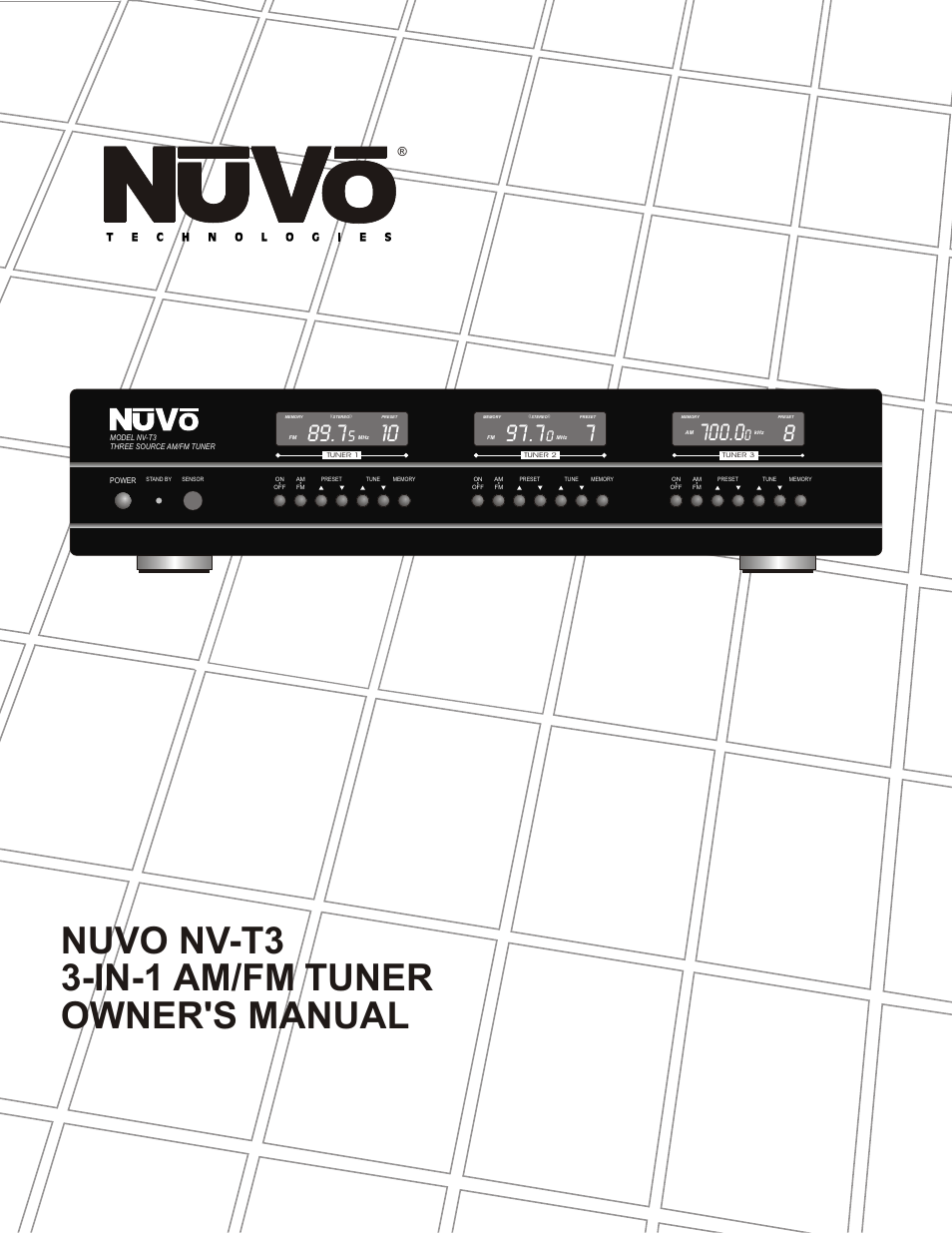 Nuvo NV-T3 User Manual | 12 pages