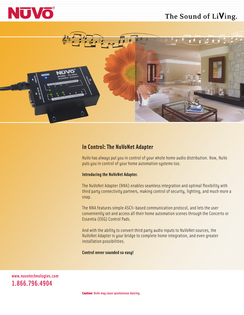Nuvo Net Adapter User Manual | 2 pages
