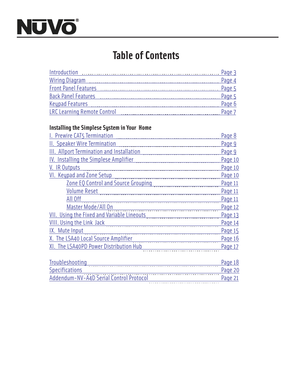 Nuvo Simplese NV-A4DS-UK User Manual | Page 5 / 29