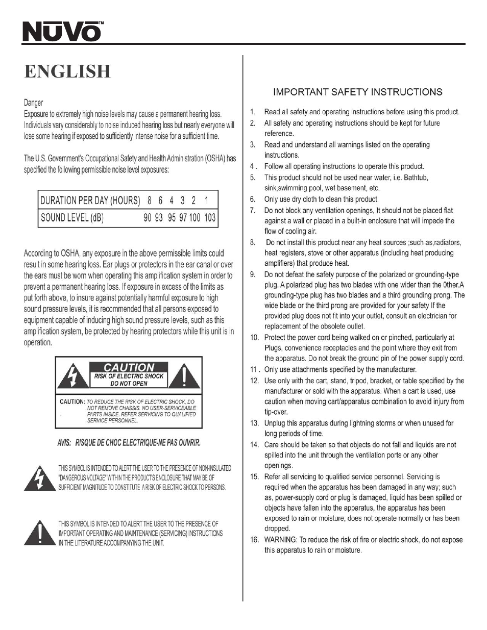 Nuvo NV-P2100 User Manual | Page 2 / 12