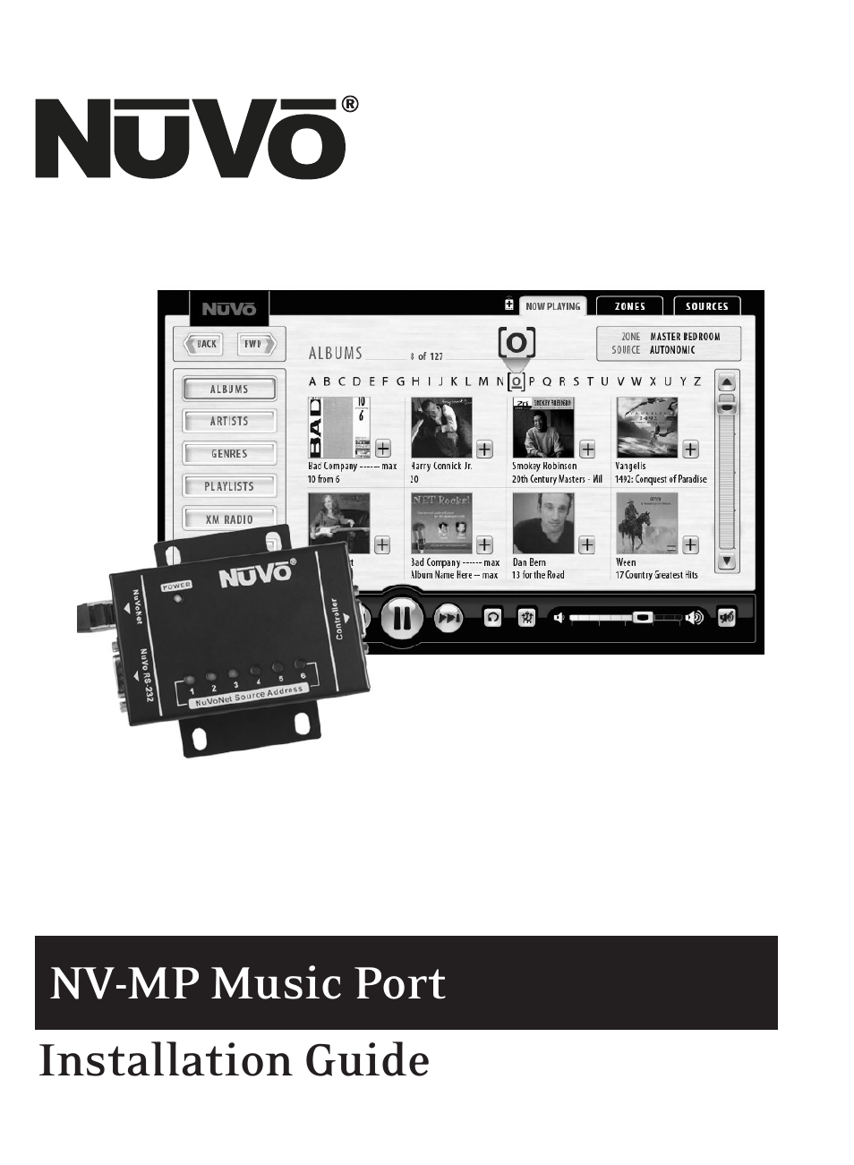 Nuvo Music Port NV-MP User Manual | 46 pages