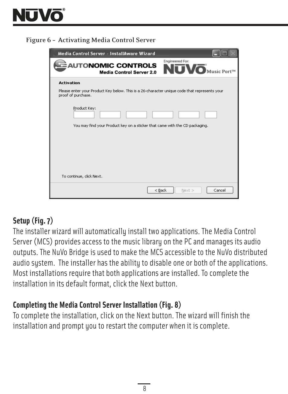 Finishing install | Nuvo Music Port NV-MP User Manual | Page 10 / 46