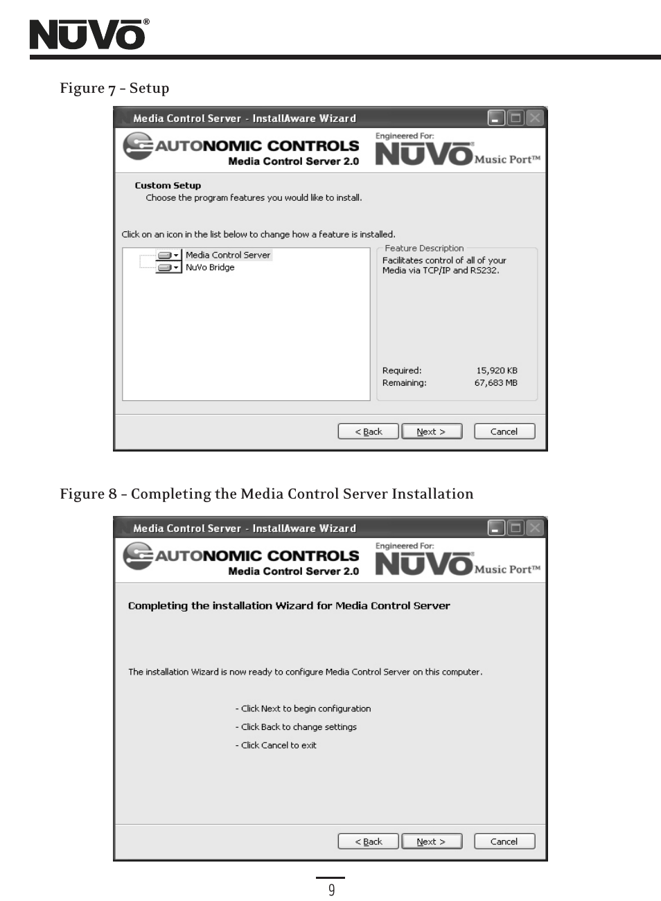 Fig 7&8 | Nuvo Music Port NV-MP User Manual | Page 11 / 46