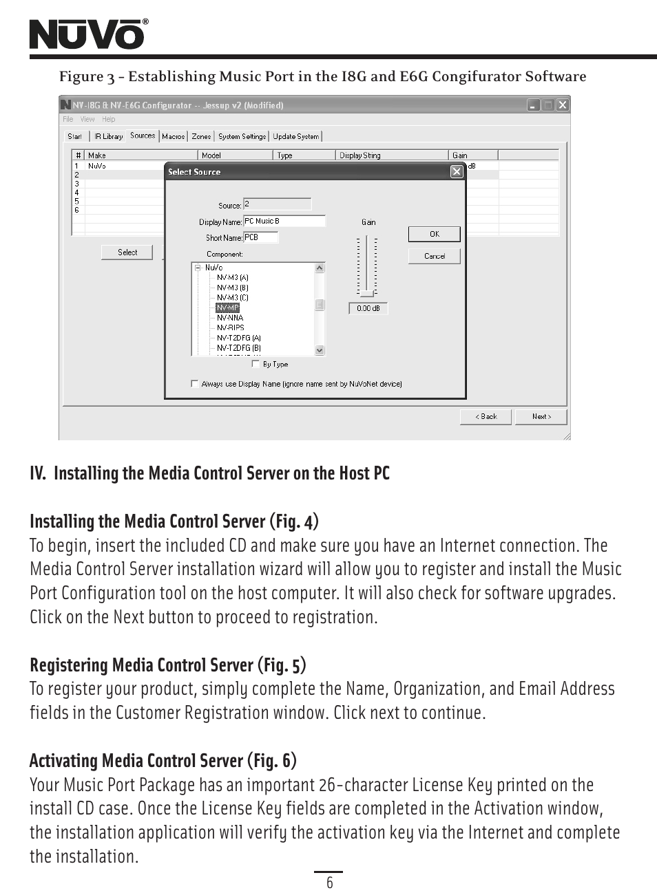 Installing mcs | Nuvo Music Port NV-MP User Manual | Page 8 / 46