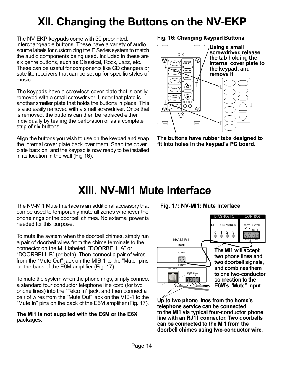 Nuvo NV-E6XS User Manual | Page 16 / 19