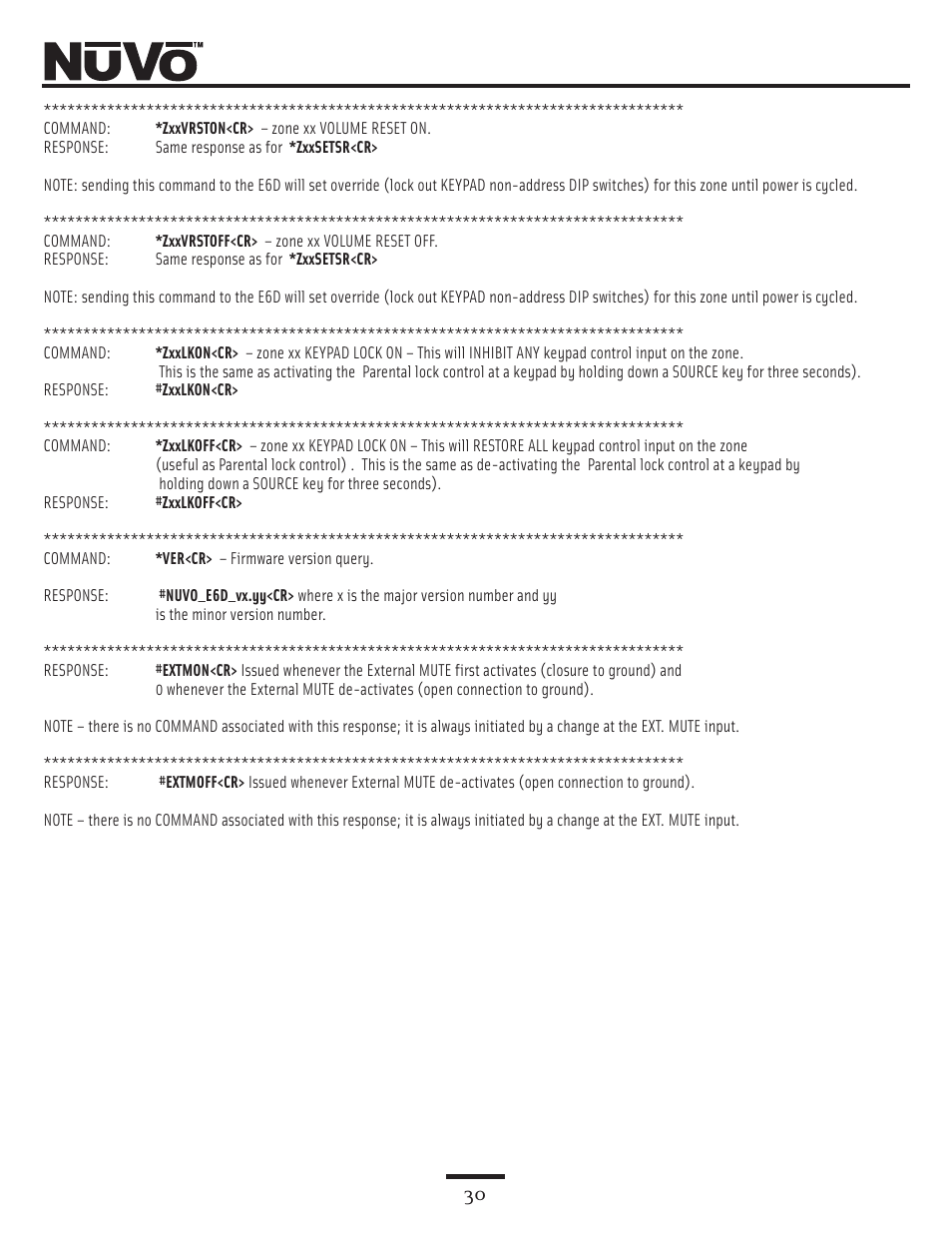 Nuvo NV-E6DMS User Manual | Page 30 / 32