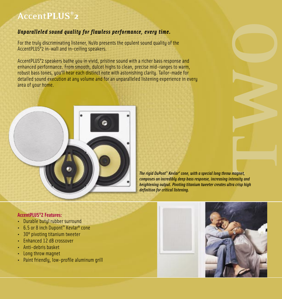 Tw o | Nuvo AccentPLUS Speaker User Manual | Page 6 / 16