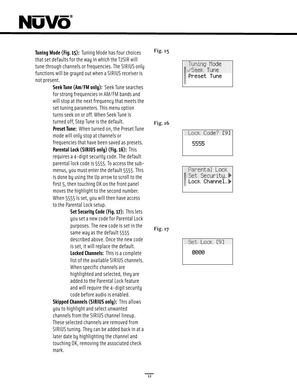 Nuvo NV-T2SIR User Manual | Page 17 / 30