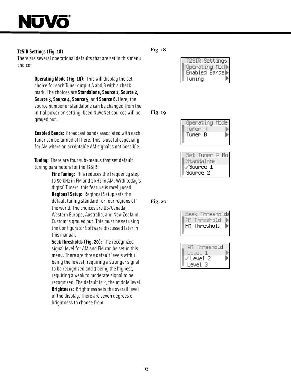 Nuvo NV-T2SIR User Manual | Page 18 / 30