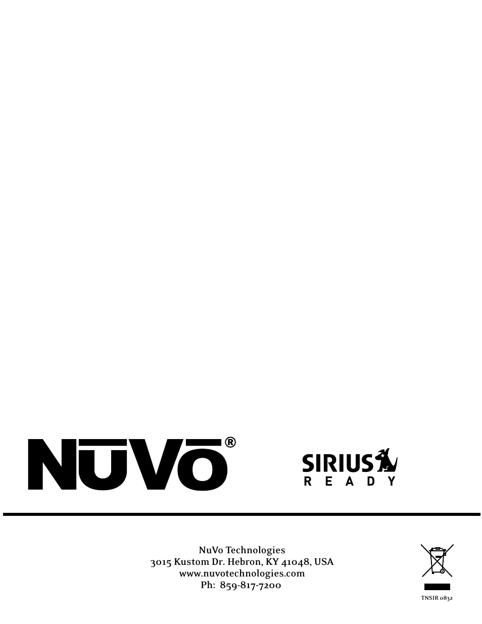 Nuvo NV-T2SIR User Manual | Page 30 / 30