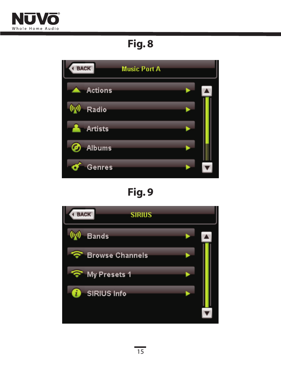 Music images, Fig. 8 fig. 9 | Nuvo NV-CTP36 User Manual | Page 16 / 24