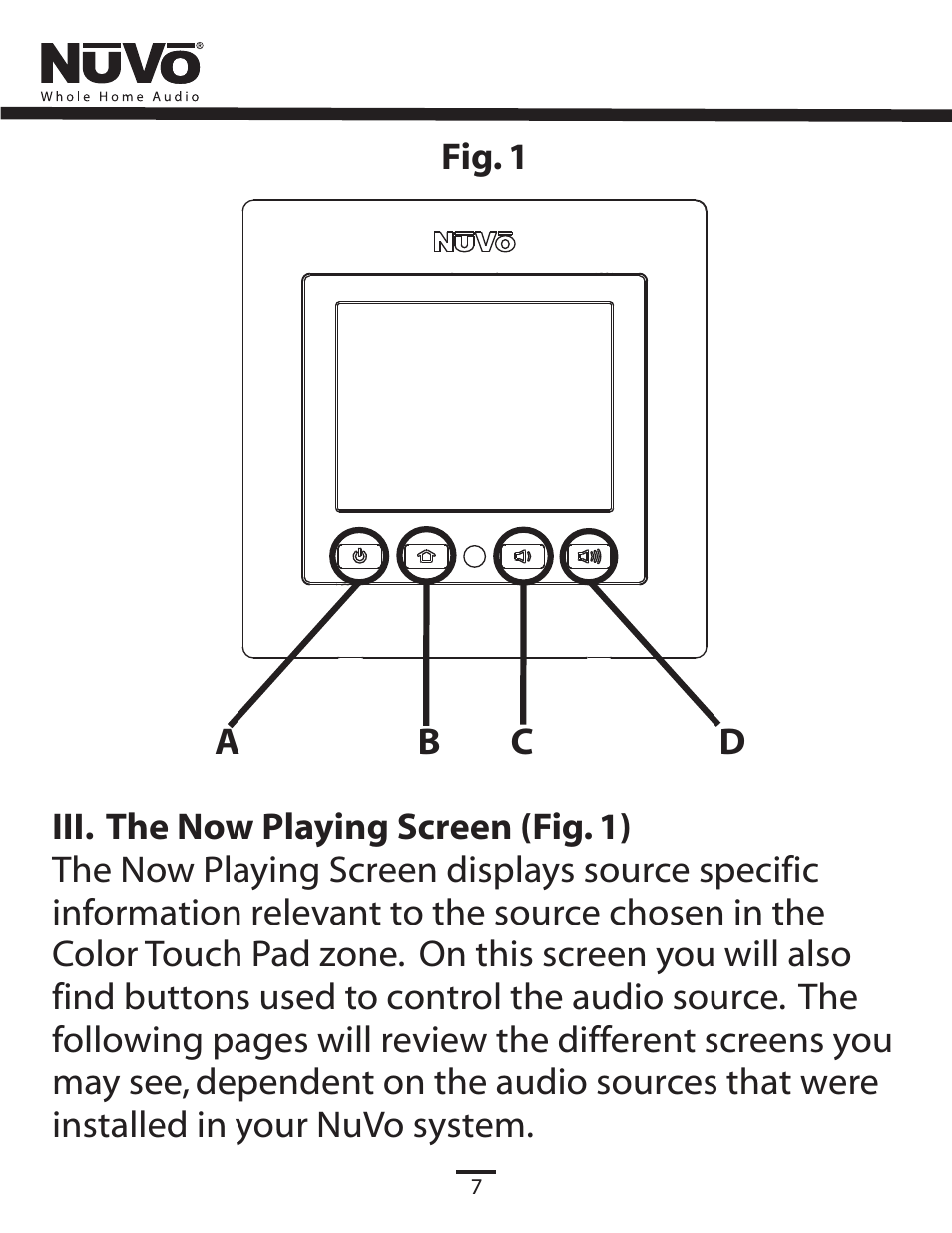 Touch screen buttons | Nuvo NV-CTP36 User Manual | Page 8 / 24