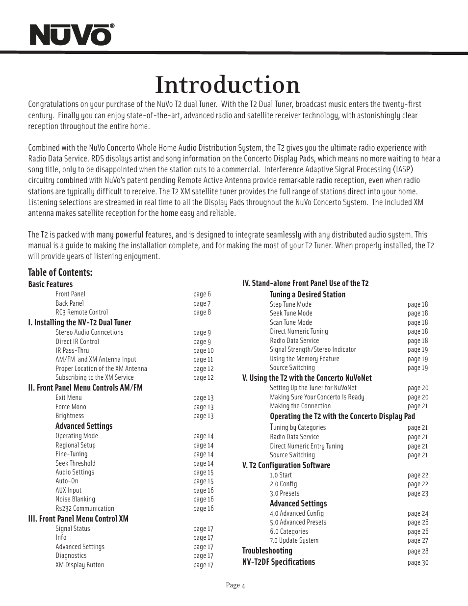 Nuvo T2 User Manual | Page 5 / 32