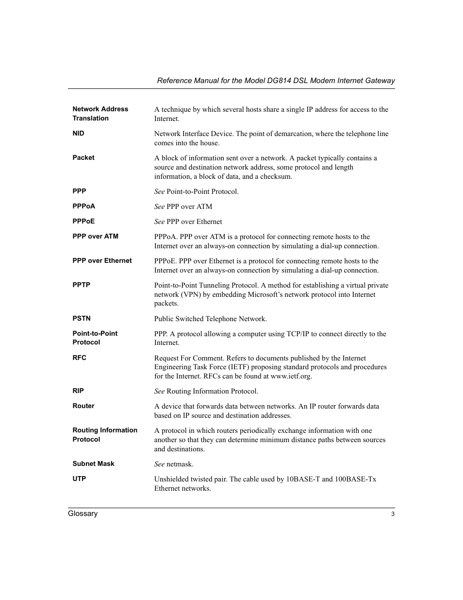 NETGEAR DG814 DSL User Manual | Page 105 / 112