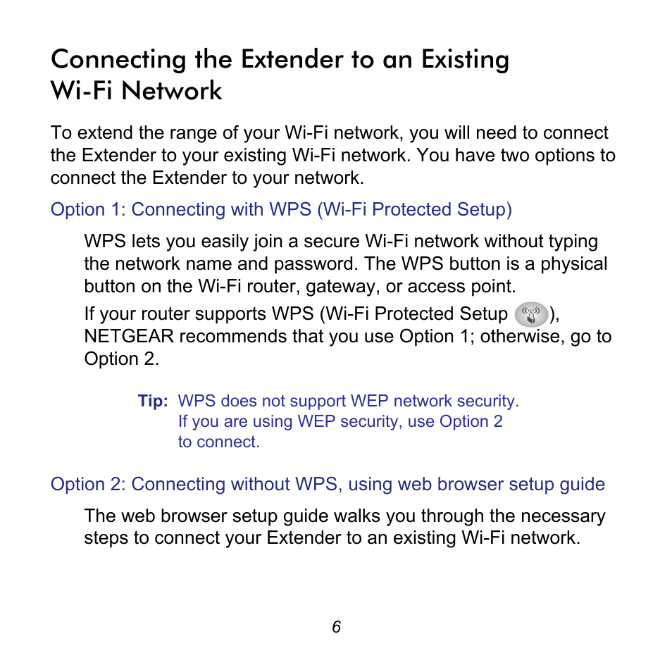 NETGEAR Universal WiFi Range Extender WN3000RP User Manual | Page 6 / 16