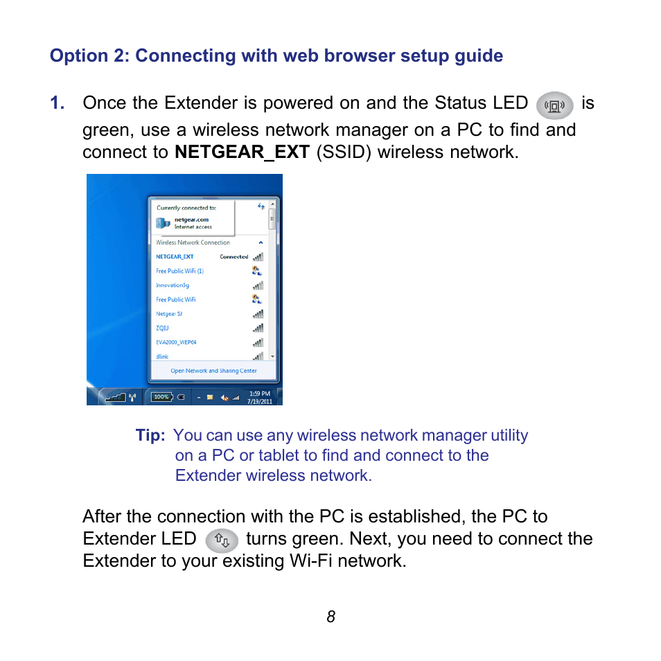 NETGEAR Universal WiFi Range Extender WN3000RP User Manual | Page 8 / 16