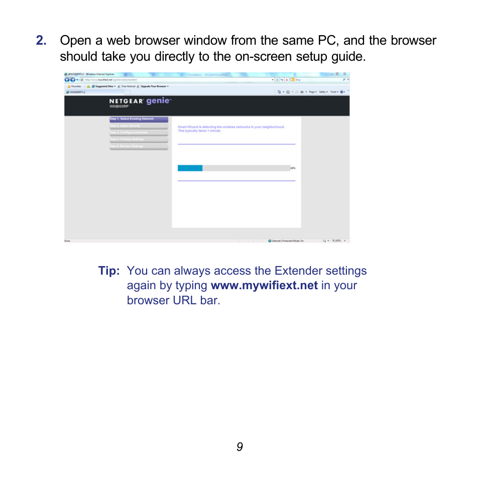 NETGEAR Universal WiFi Range Extender WN3000RP User Manual | Page 9 / 16