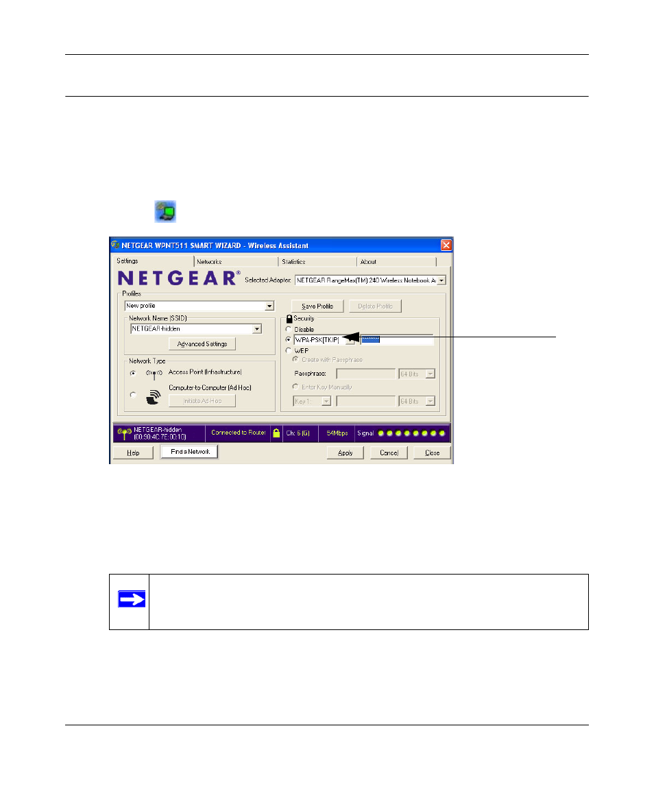 Wpa-psk security, Wpa-psk security -14 | NETGEAR WPNT511 User Manual | Page 42 / 56