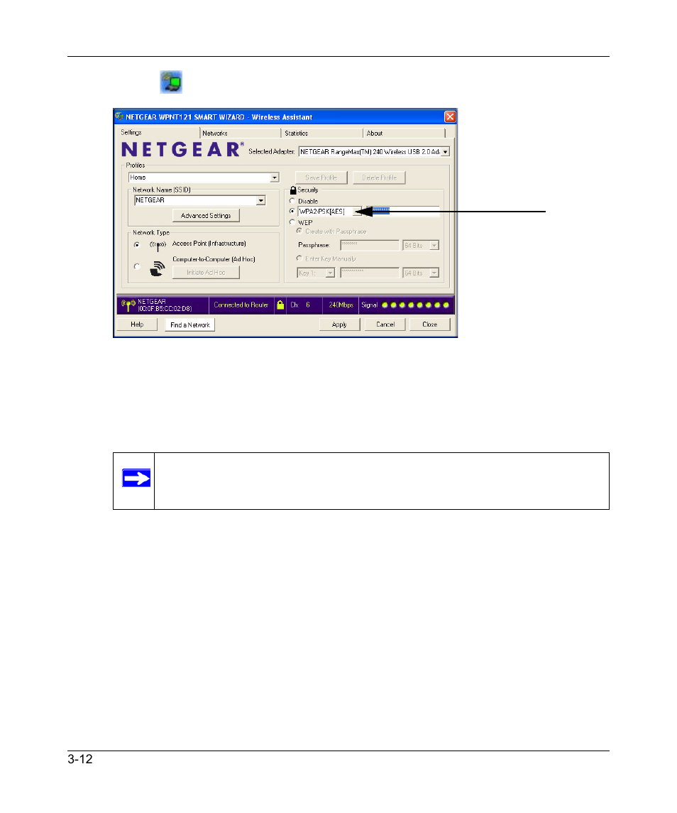 NETGEAR RangeMax 240 Wireless MIMO USB 2.0 Adapter WPNT121 User Manual | Page 34 / 48