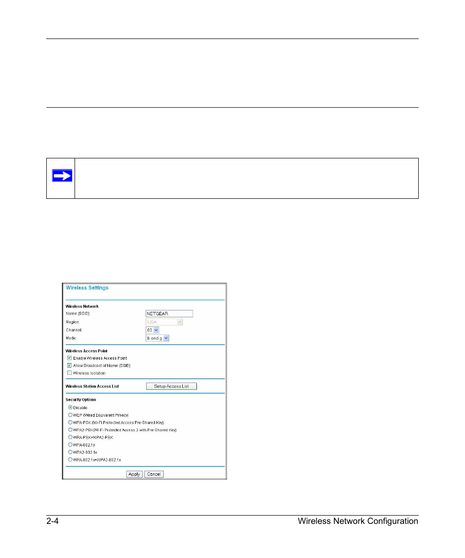 Manually configuring your wireless settings, Manually configuring your wireless settings -4 | NETGEAR MBR624GU User Manual | Page 32 / 106