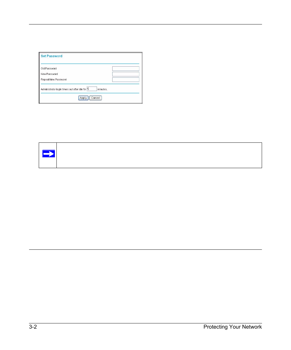 Changing the administrator login time-out, Configuring basic firewall services, Changing the administrator login time-out -2 | Configuring basic firewall services -2 | NETGEAR MBR624GU User Manual | Page 48 / 106