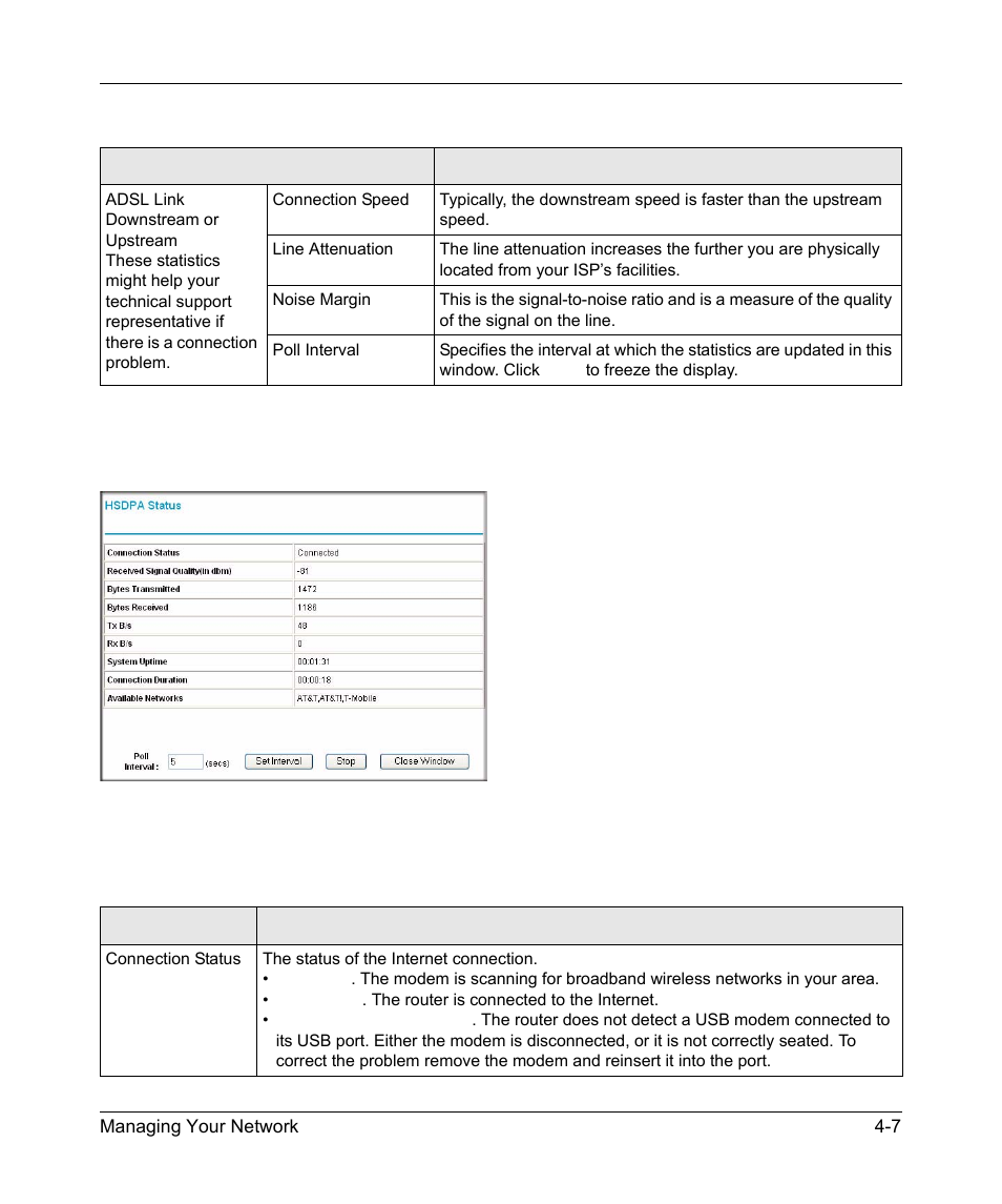 Connection status, Connection status -7 | NETGEAR MBR624GU User Manual | Page 67 / 106
