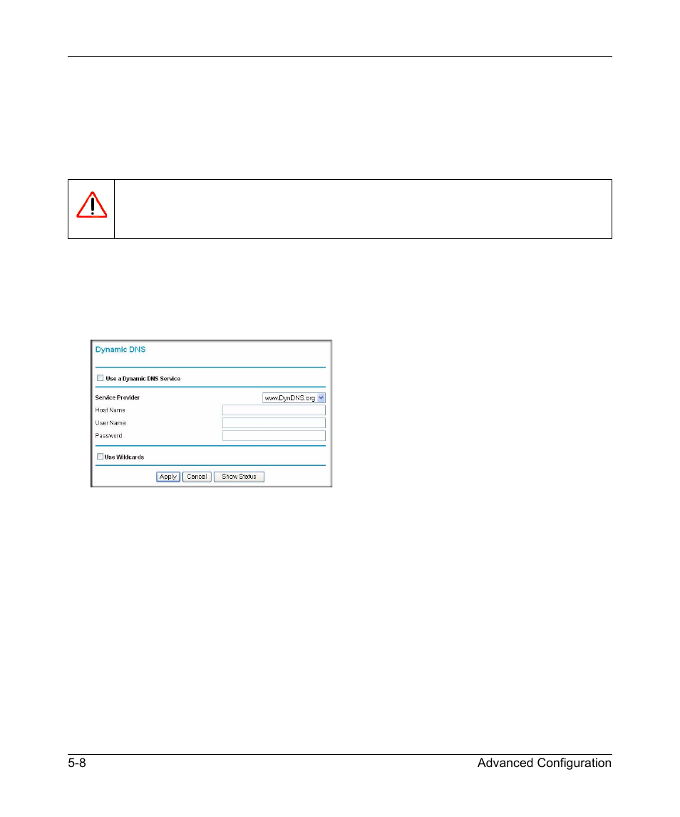 Configuring dynamic dns, Configuring dynamic dns -8 | NETGEAR MBR624GU User Manual | Page 84 / 106