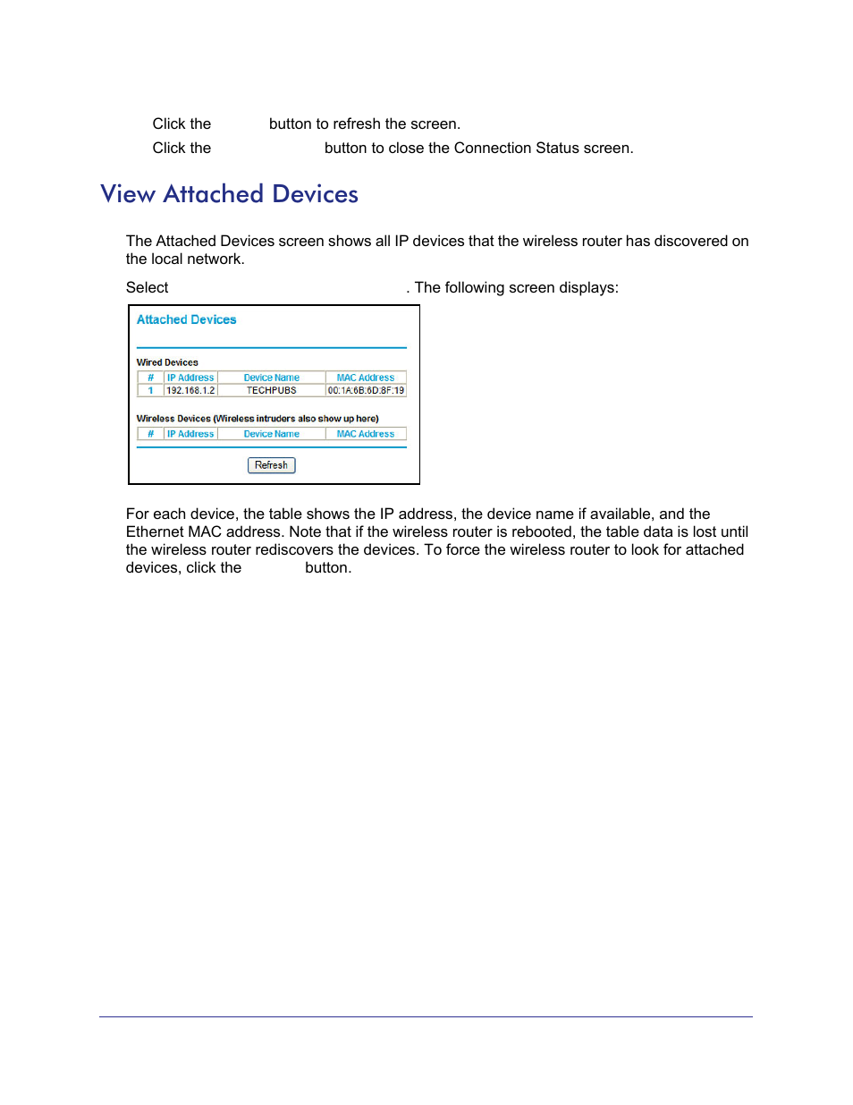 View attached devices | NETGEAR N750 Wireless Dual Band Gigabit Router WNDR4000 User Manual | Page 56 / 104