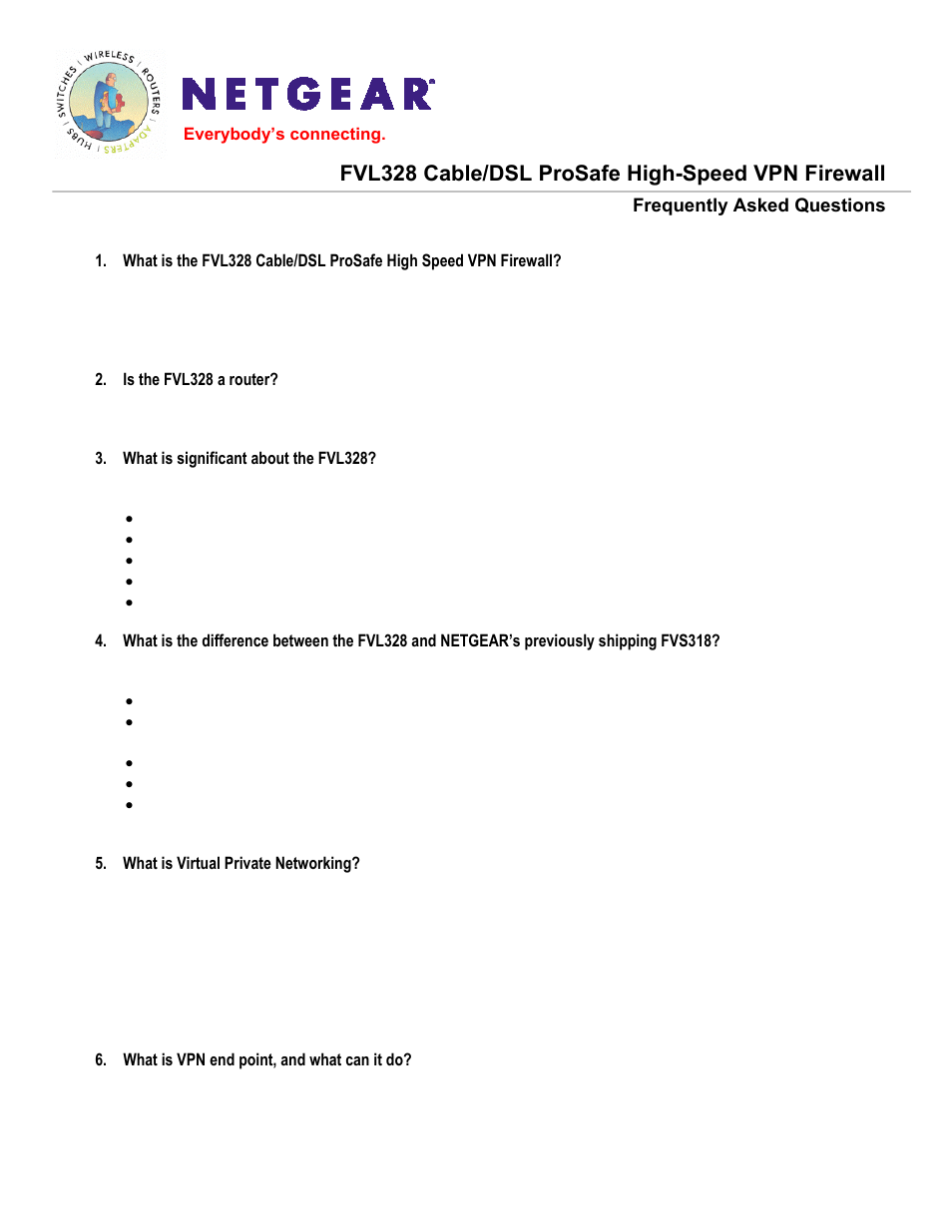 NETGEAR FVL328 User Manual | 9 pages