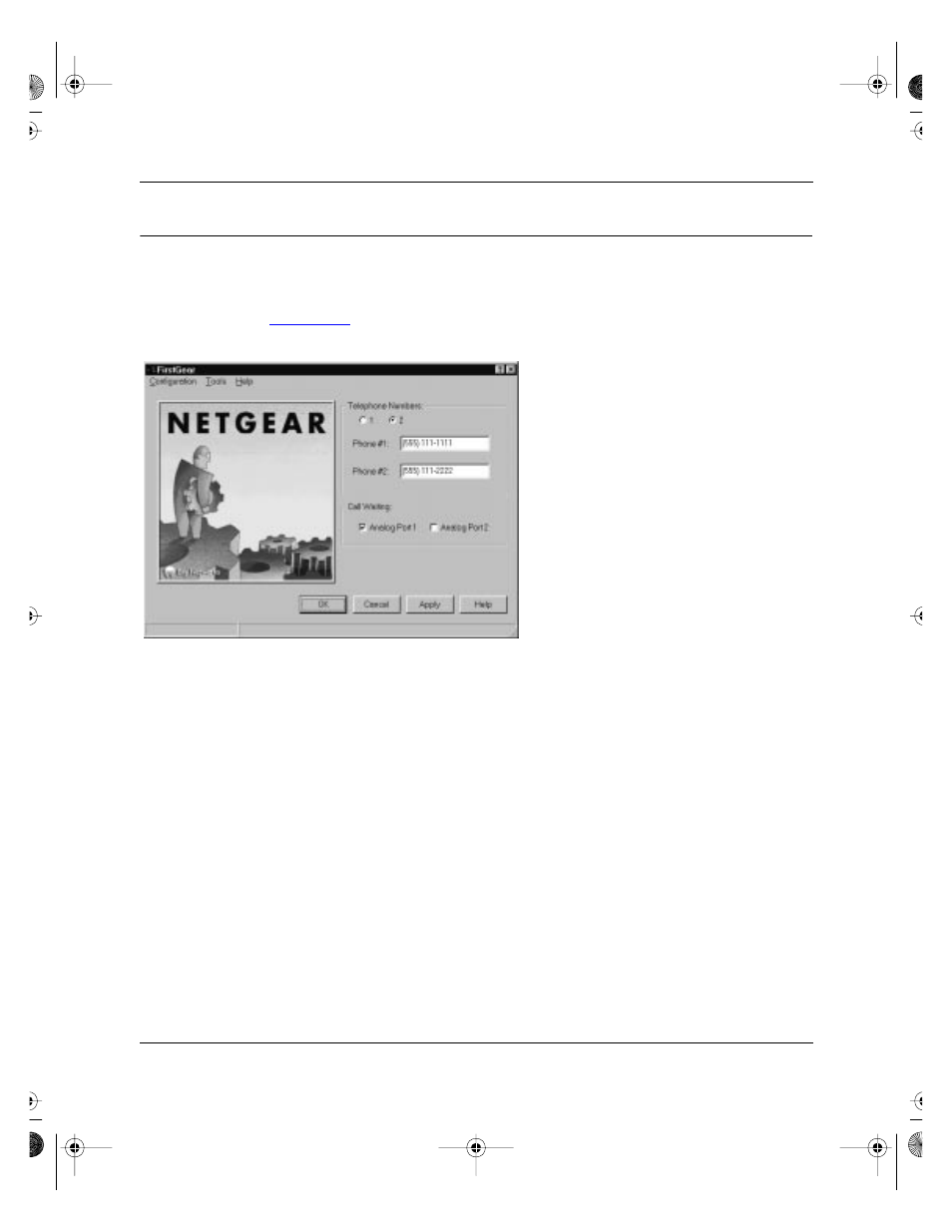 About firstgear, About firstgear -14, Figure 3-12. configuration menu screen -14 | NETGEAR XM128U User Manual | Page 30 / 42