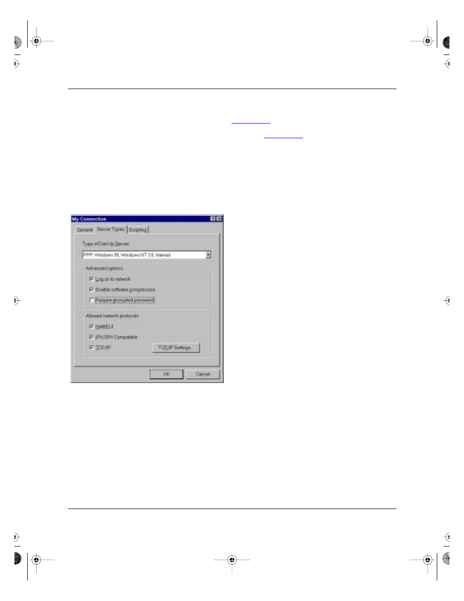 Figure 3-20. server types tab screen -22 | NETGEAR XM128U User Manual | Page 38 / 42