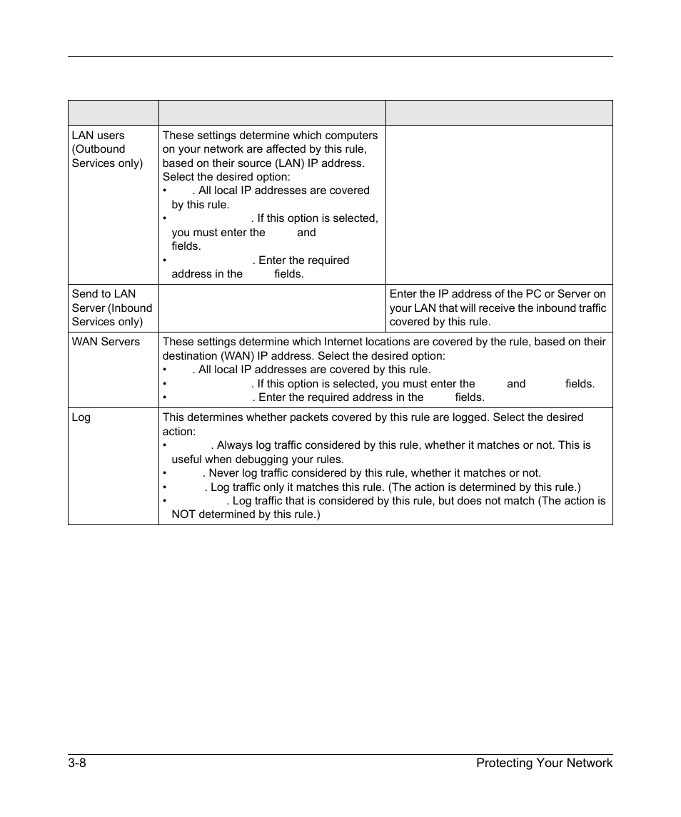 Blocking access to internet services, Blocking access to internet services -8 | NETGEAR DGND3300 User Manual | Page 50 / 118