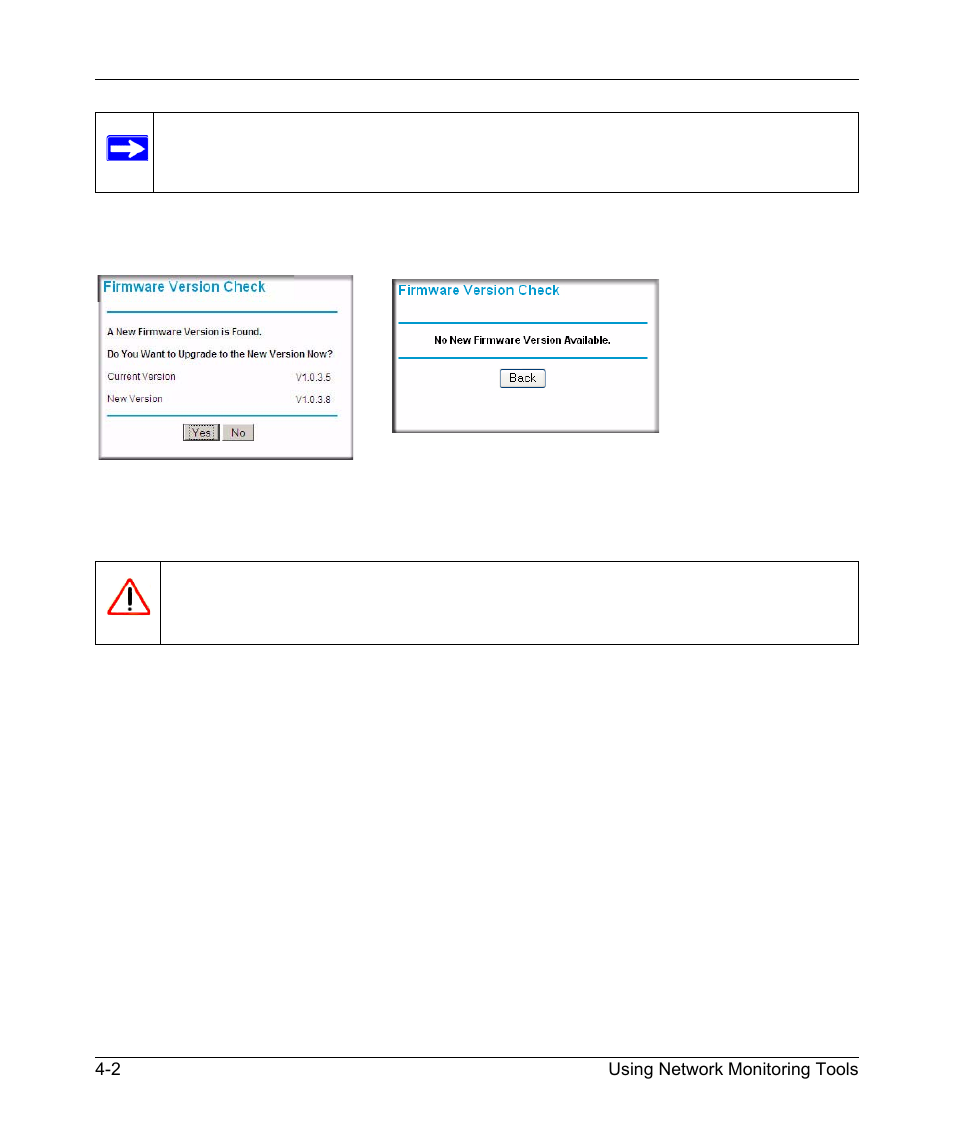 Manually checking for firmware upgrades, Manually checking for firmware upgrades -2 | NETGEAR DGND3300 User Manual | Page 58 / 118