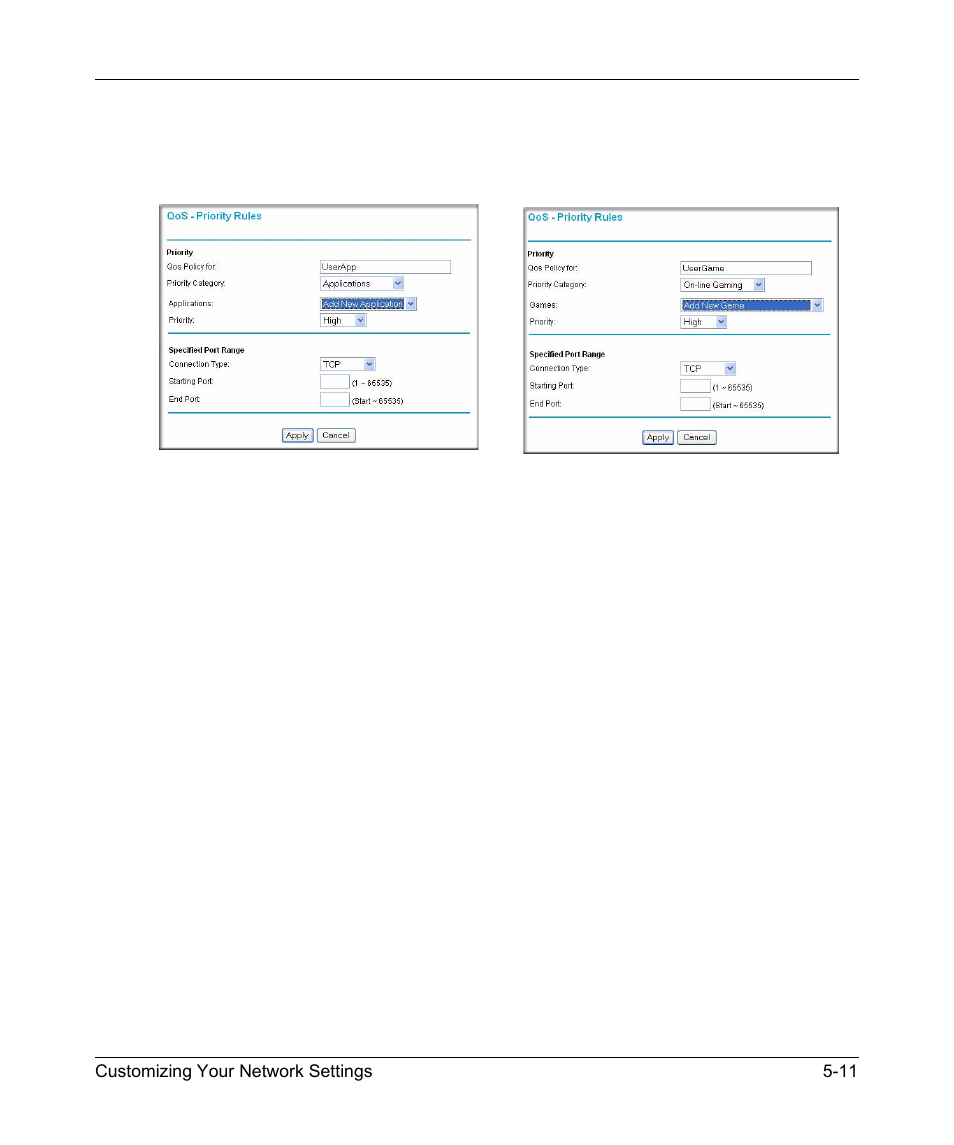 Qos for a router lan | NETGEAR DGND3300 User Manual | Page 81 / 118