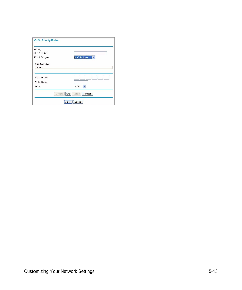 Editing or deleting an existing qos policy, Editing or deleting an existing qos policy -13 | NETGEAR DGND3300 User Manual | Page 83 / 118