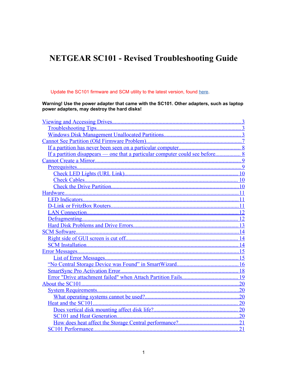 NETGEAR SC101 User Manual | 29 pages