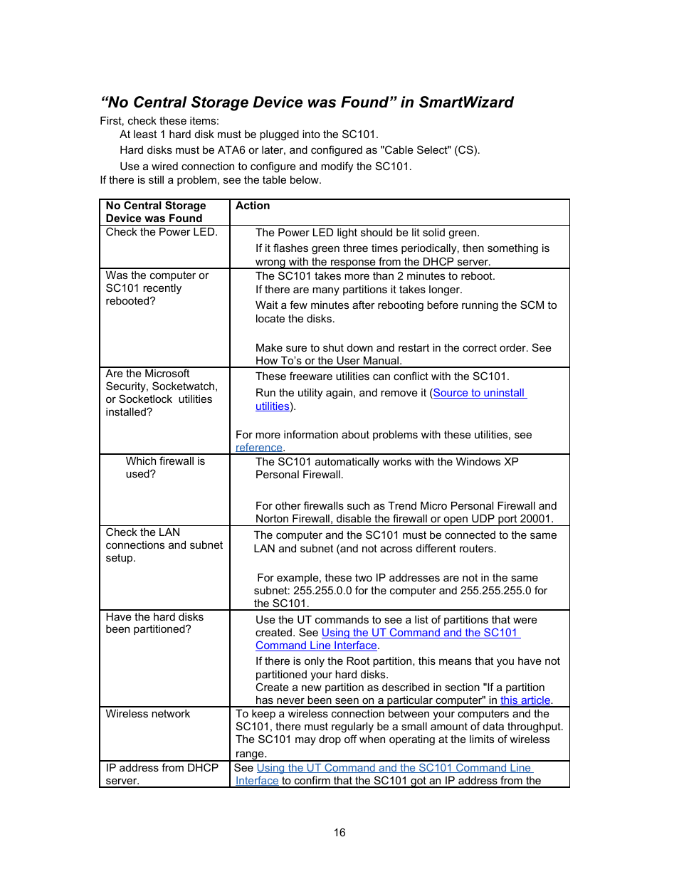 NETGEAR SC101 User Manual | Page 16 / 29