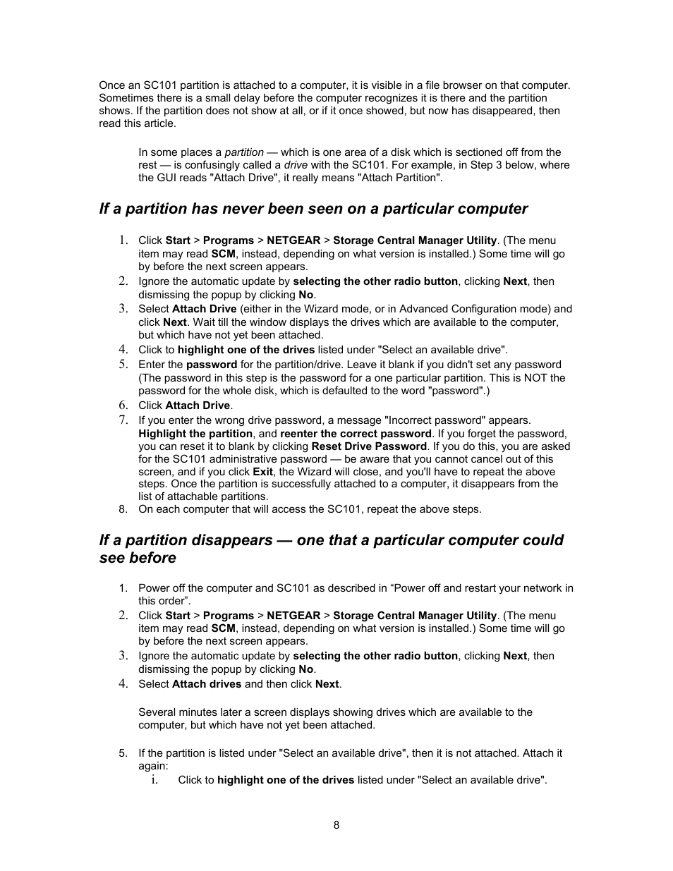 NETGEAR SC101 User Manual | Page 8 / 29