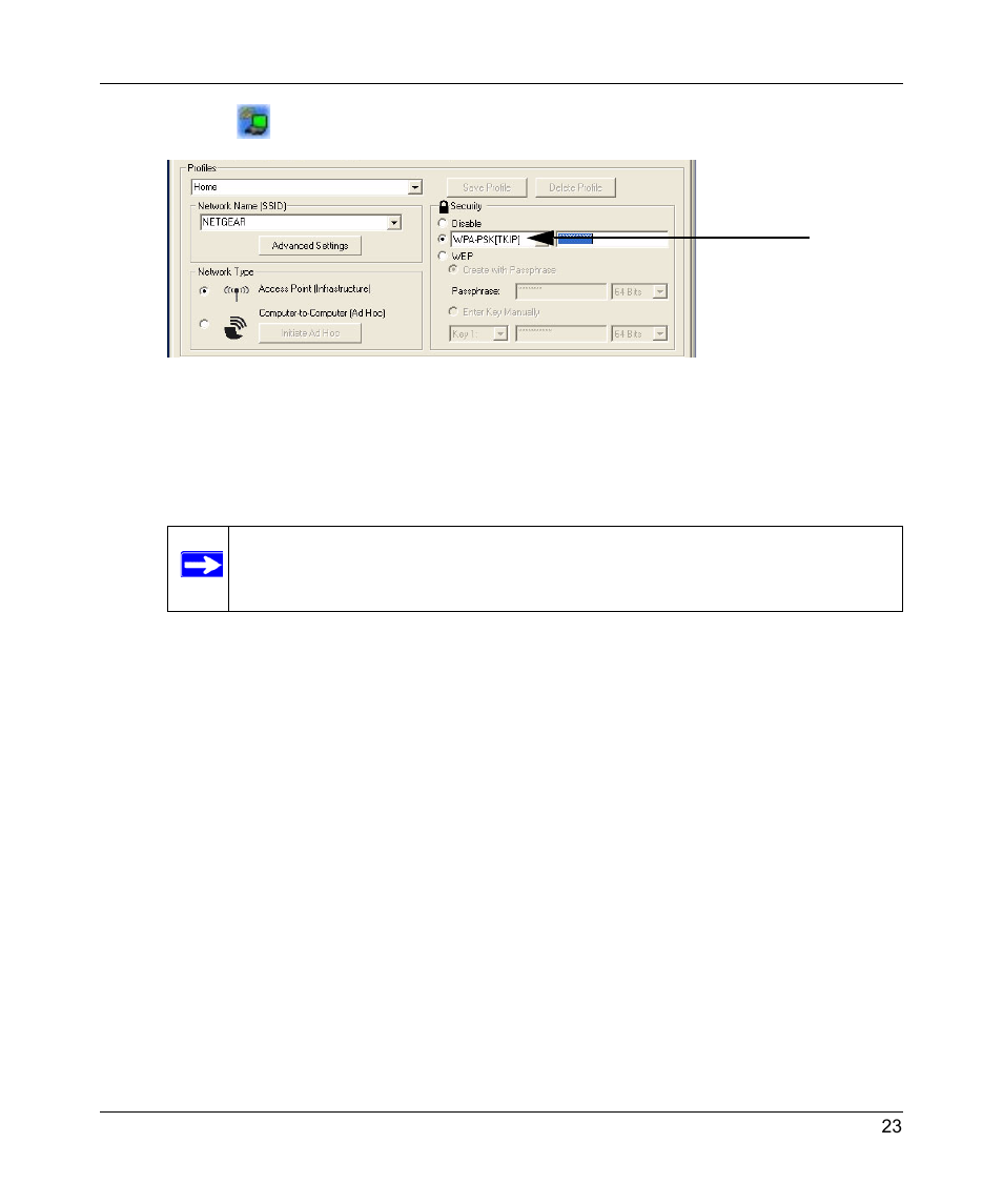 Advanced settings | NETGEAR RangeMax Next Wireless Notebook Adapter WN511B User Manual | Page 31 / 42