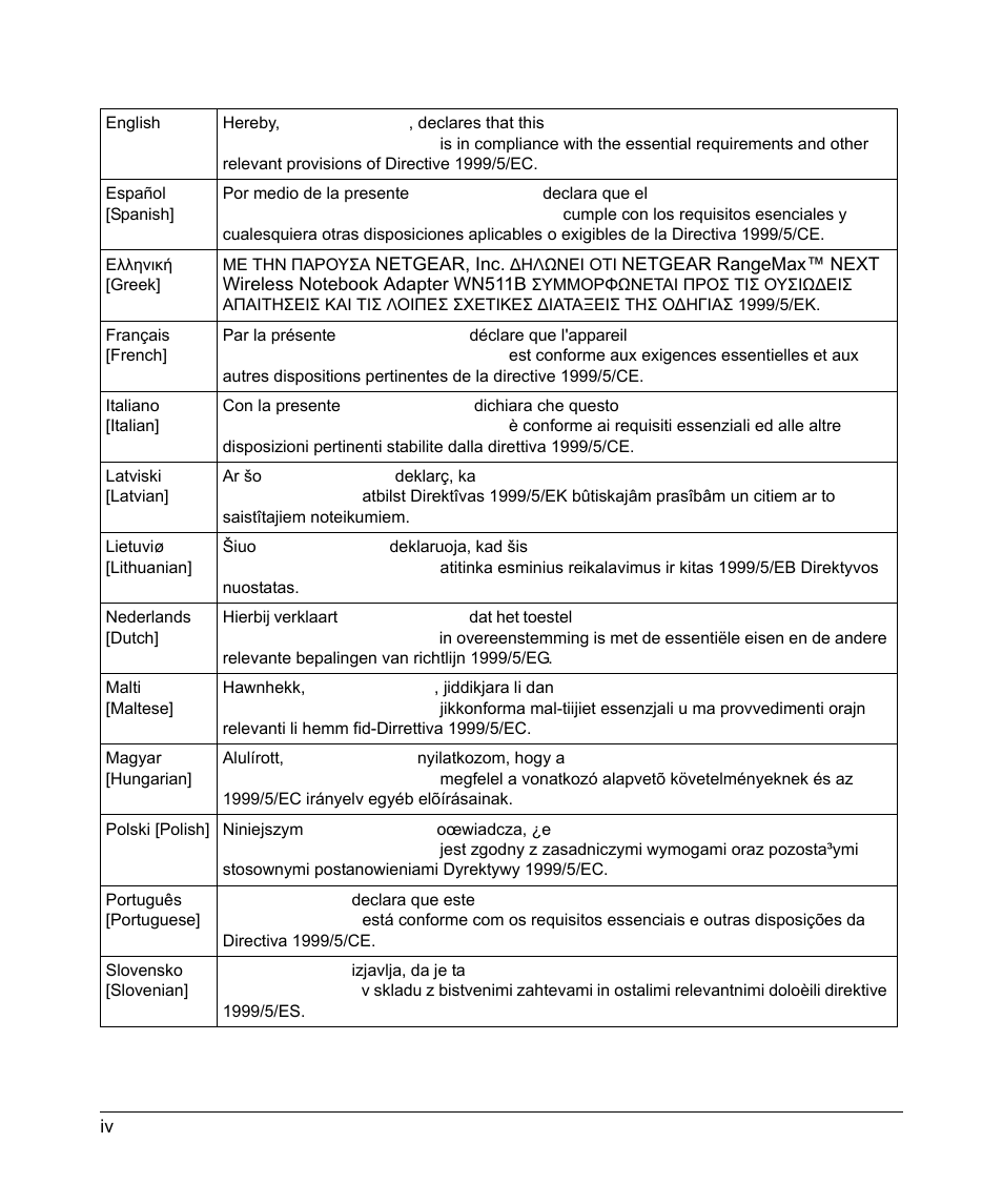 NETGEAR RangeMax Next Wireless Notebook Adapter WN511B User Manual | Page 4 / 42