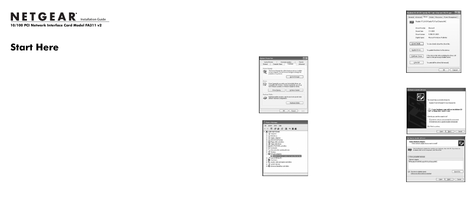 NETGEAR FA311 User Manual | 2 pages