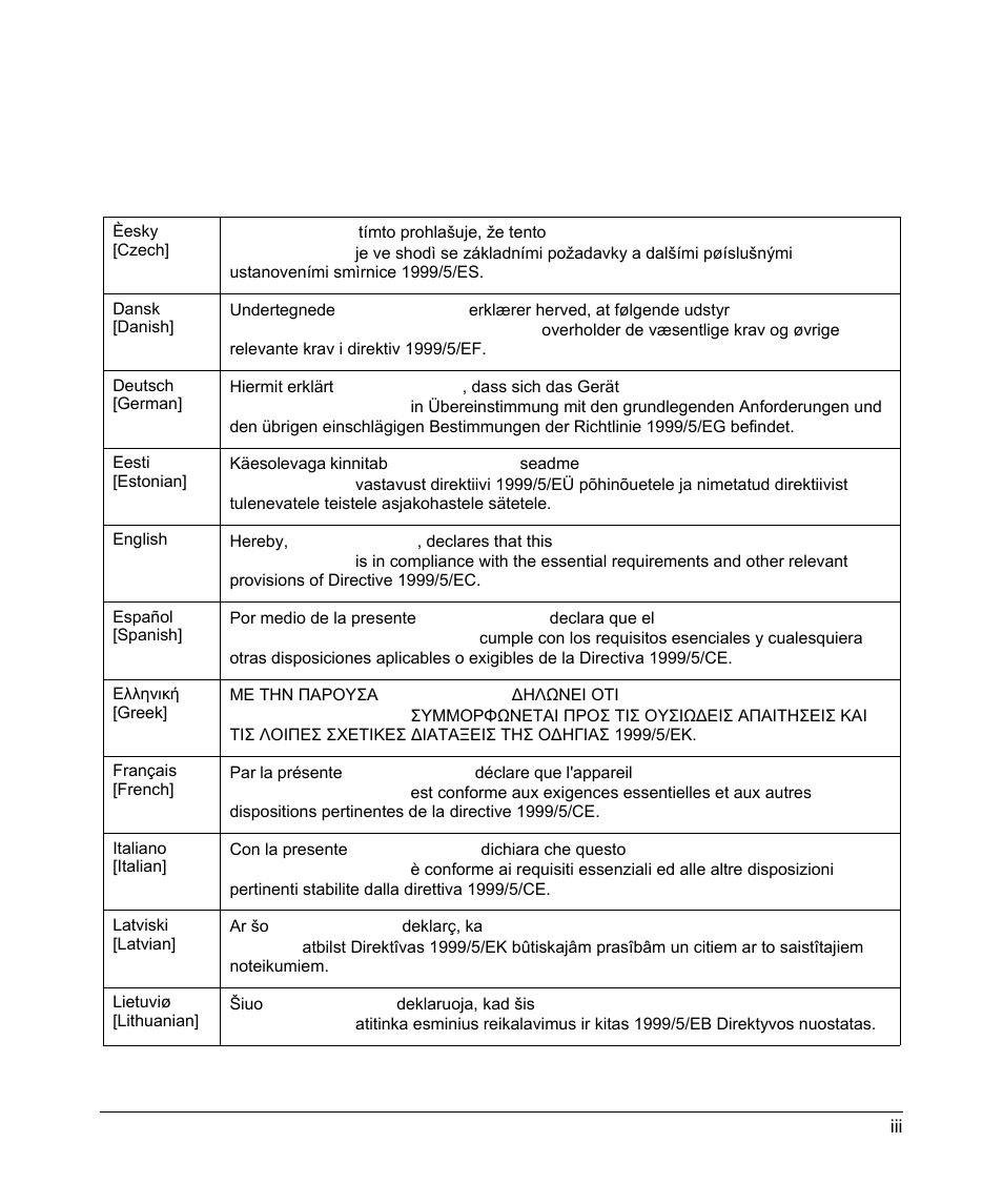 European union statement of compliance | NETGEAR DG834G User Manual | Page 3 / 6