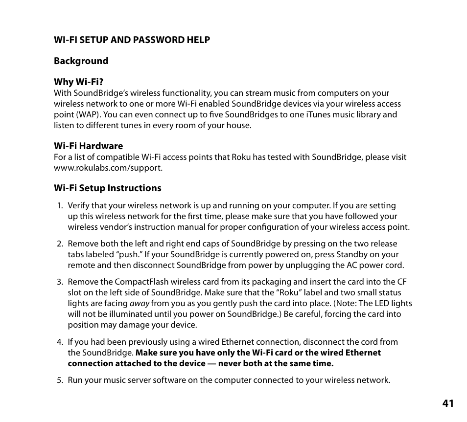 Wi-fi setup and password help | NETGEAR Music Player User Manual | Page 43 / 70