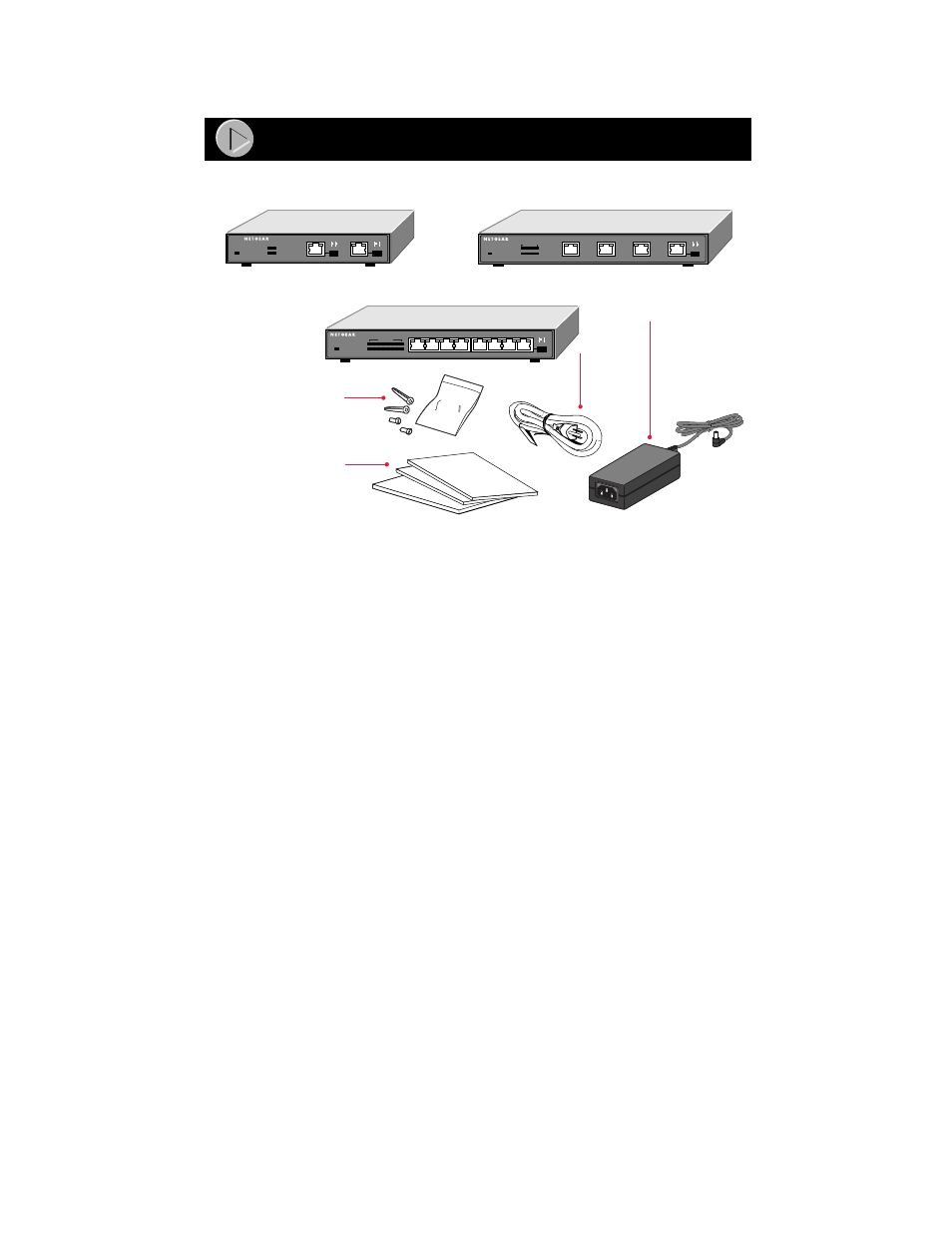 Package contents, 8900fa | NETGEAR FS102 User Manual | Page 3 / 17