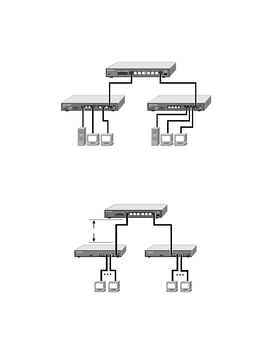 Segment switching, Extending a network diameter, Model fe108 hubs | 8904fa, Fast ethernet switch, 8903fa | NETGEAR FS102 User Manual | Page 8 / 17