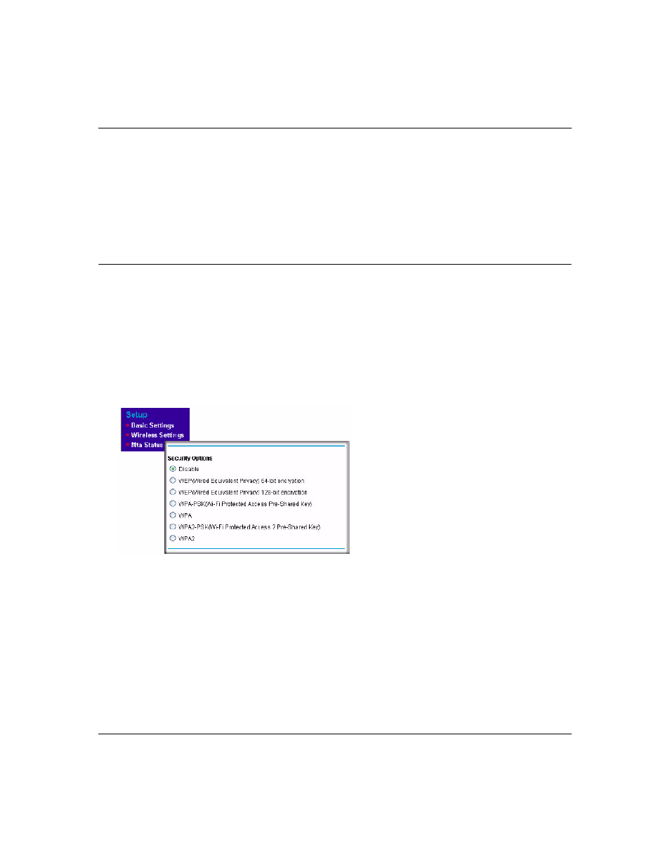 Setting up wireless security, Setting up wireless security -6 | NETGEAR CVG824G User Manual | Page 28 / 80