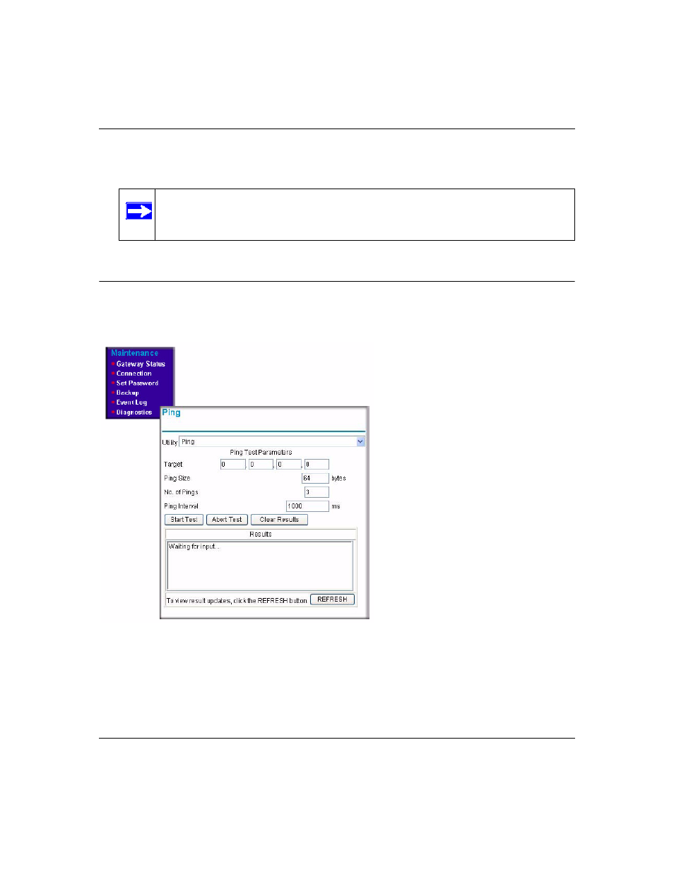 Running diagnostic utilities, Running diagnostic utilities -9 | NETGEAR CVG824G User Manual | Page 61 / 80